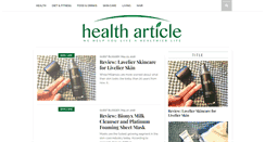 Desktop Screenshot of healtharticle.info