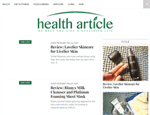 Tablet Screenshot of healtharticle.info